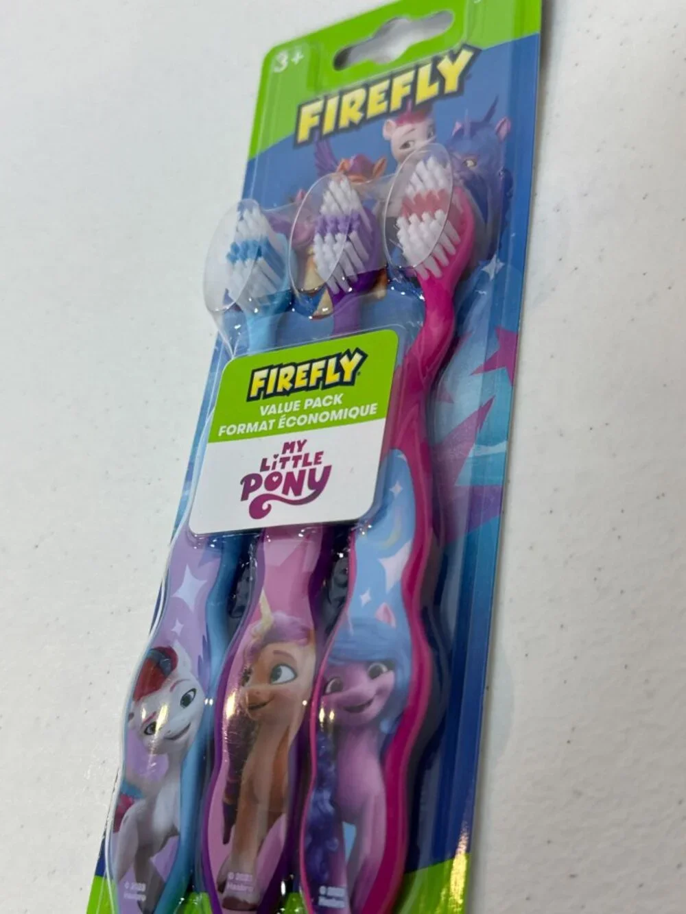 My Little Pony Kids Toothbrushes 3 Pack Firefly Soft Bristles New
